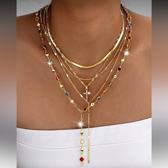 Free People Jewelry - Gold Multi-Layer Necklace R39